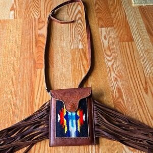 American Darling Fringe and Wool Purse